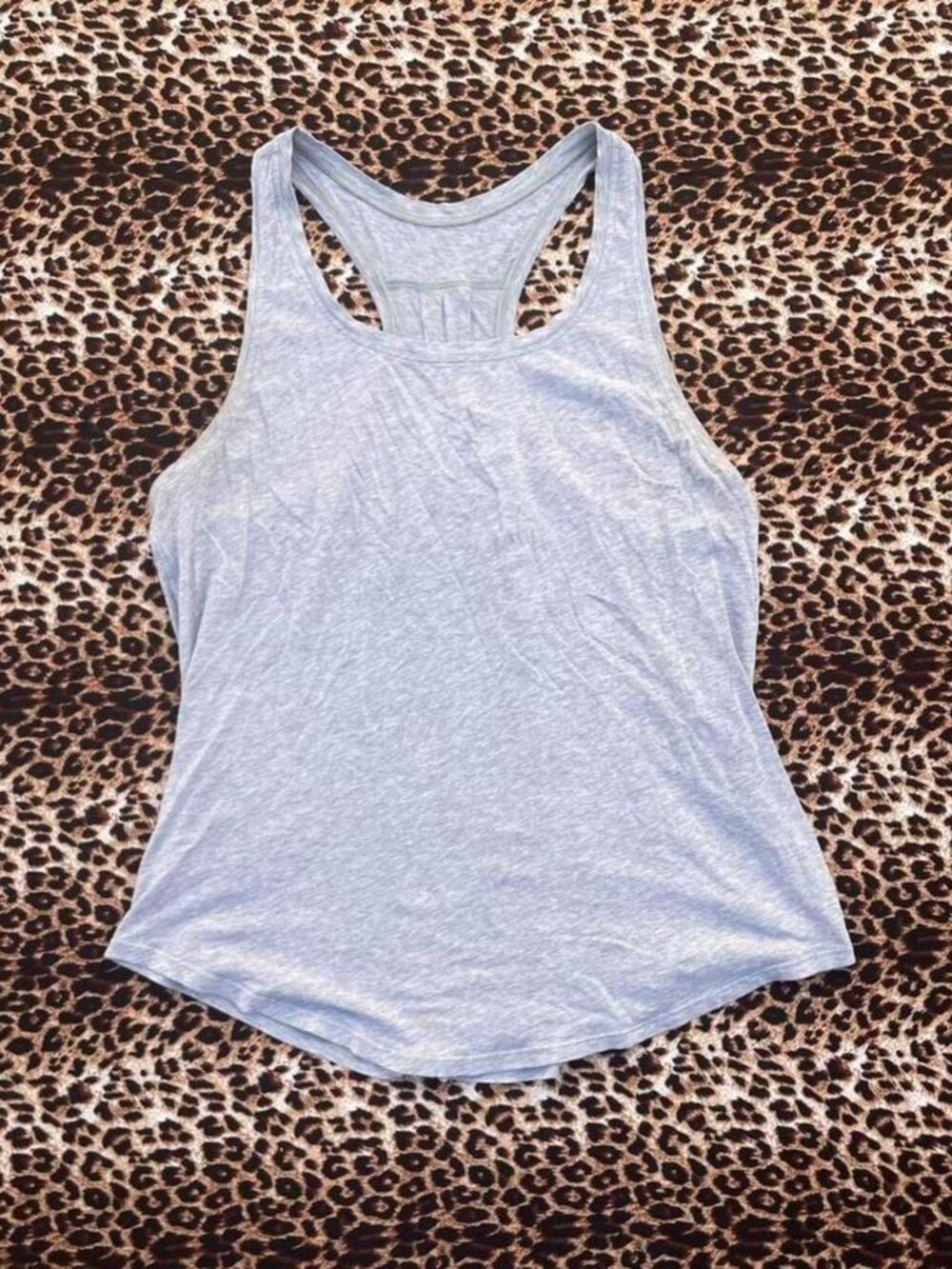grey racerback lululemon gym tank top